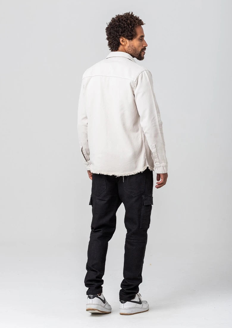 Camisa Sarja Rock e Soda Masculina - OFF WHITE / 45800