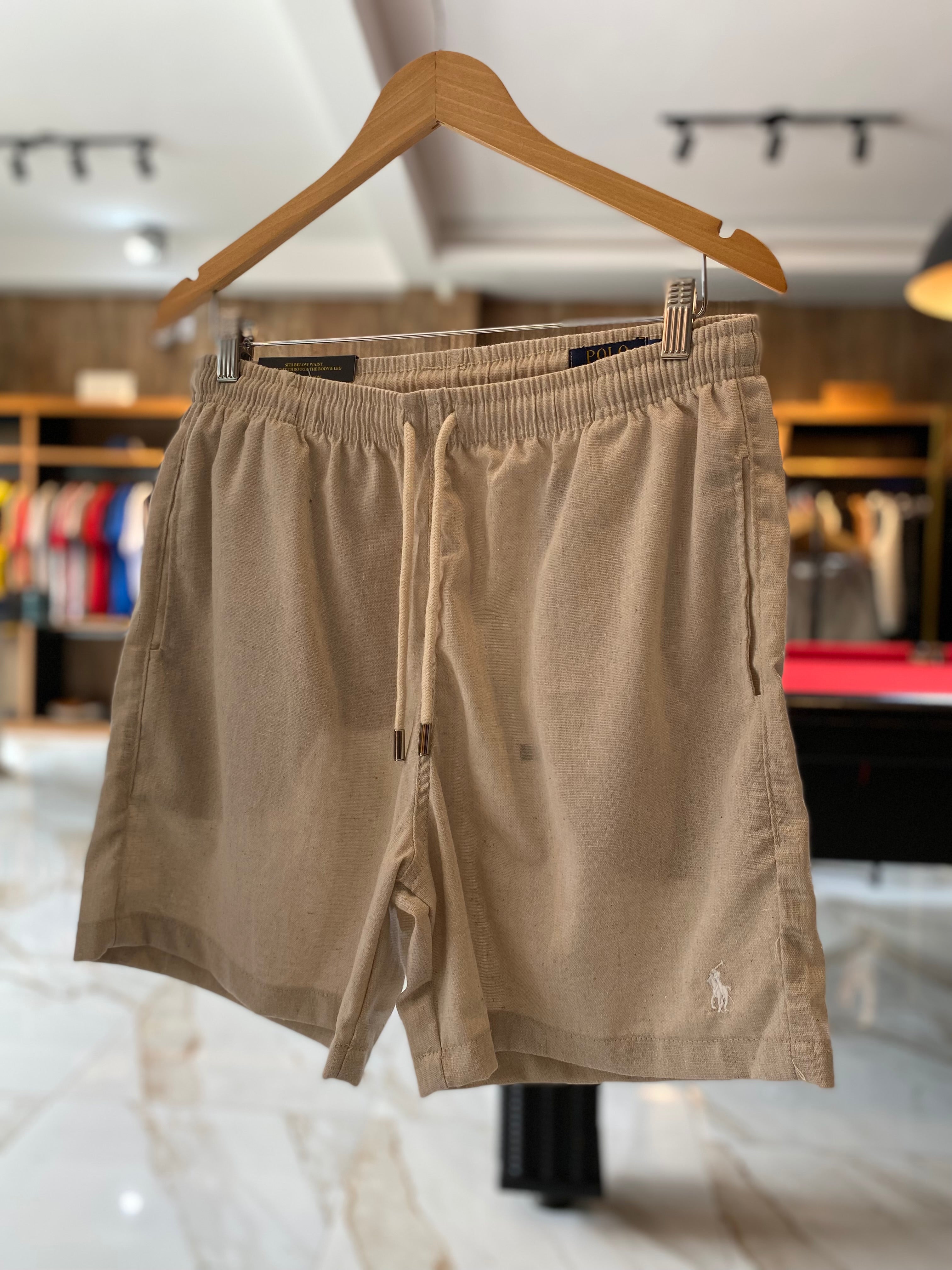 Shorts Ralph Lauren Linho Bege