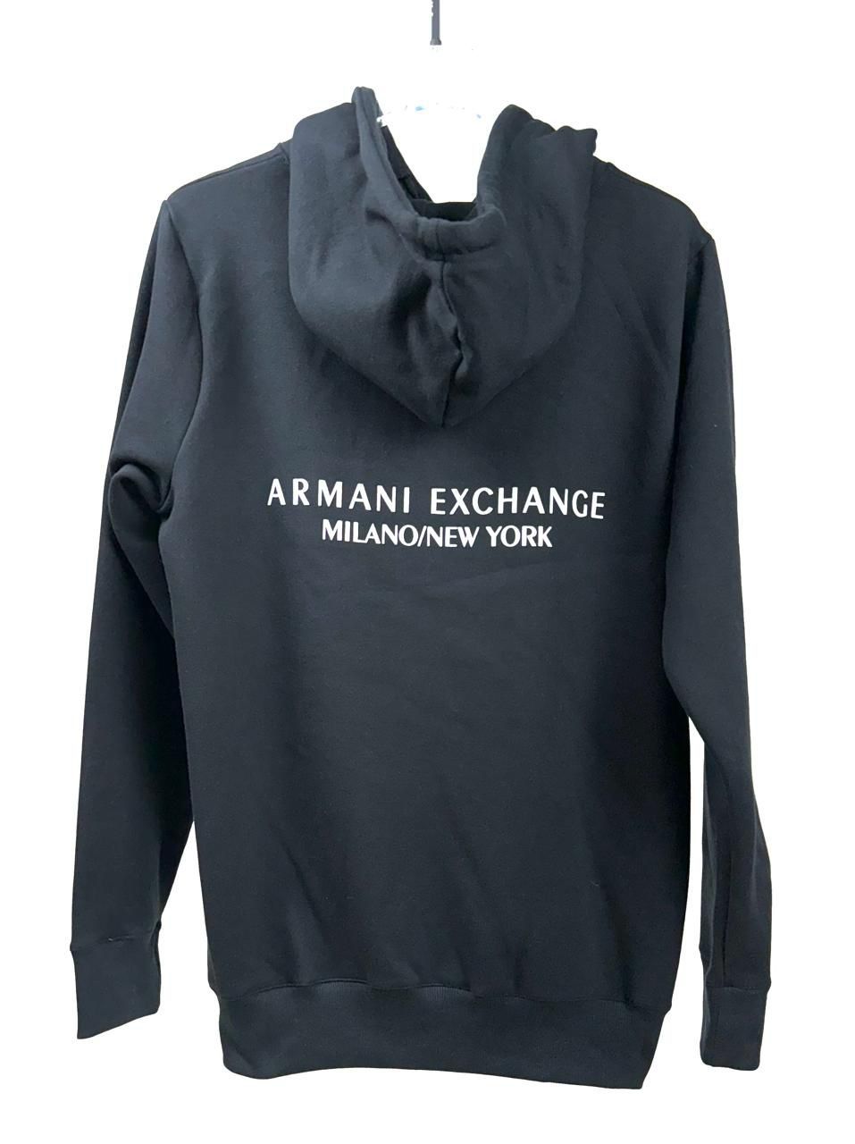 Moletom Armani Exchange - Preto com capuz
