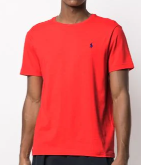 Camiseta Ralph Lauren Masculina Custom Fit - Vermelha