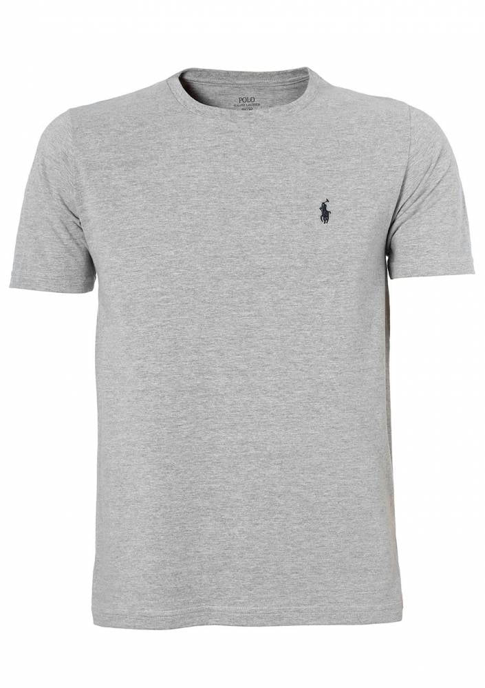 Camiseta Ralph Lauren Masculina Custom Fit - Cinza Graffite