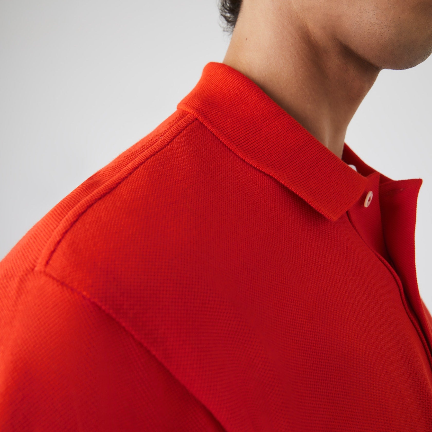 Camisa Gola Polo Lacoste Regular Fit Vermelha