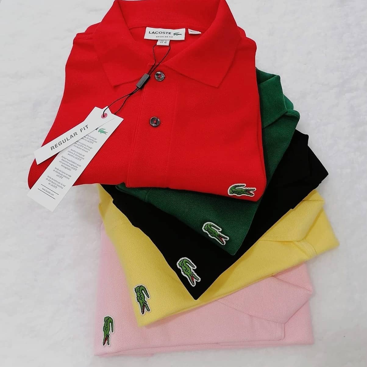 Kit 3 Camisas Gola Polo Lacoste Petit Piquet