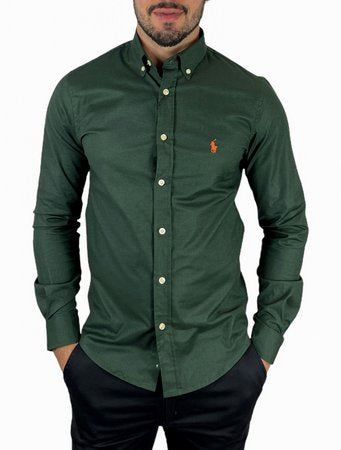 Camisa Social Ralph Lauren Oxford - Verde