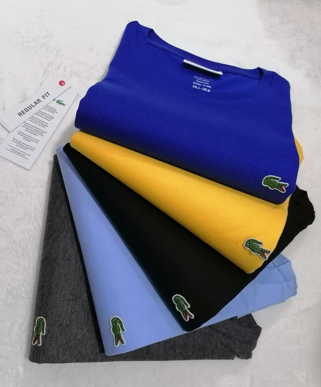 Kit 3 Camisetas Lacoste Jersey - Algodão Pima