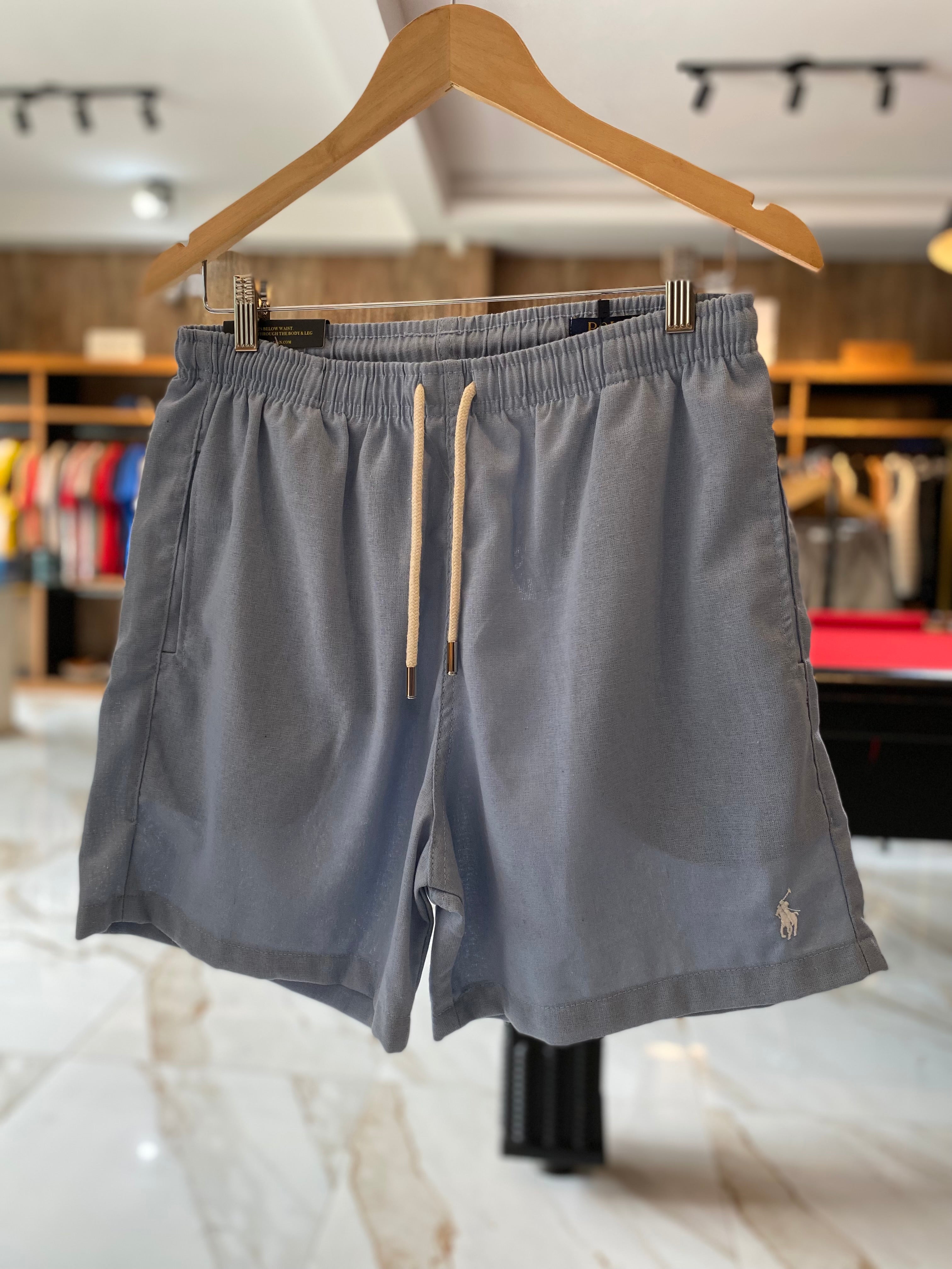 Shorts Ralph Lauren Linho Azul Claro
