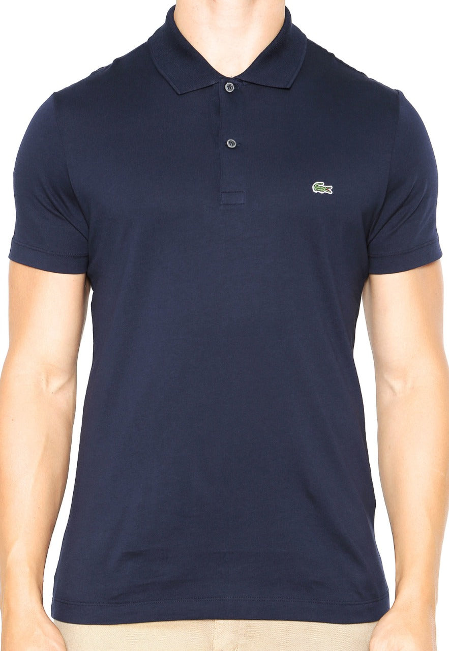 Camisa Gola Polo Lacoste Regular Fit Azul Marinho