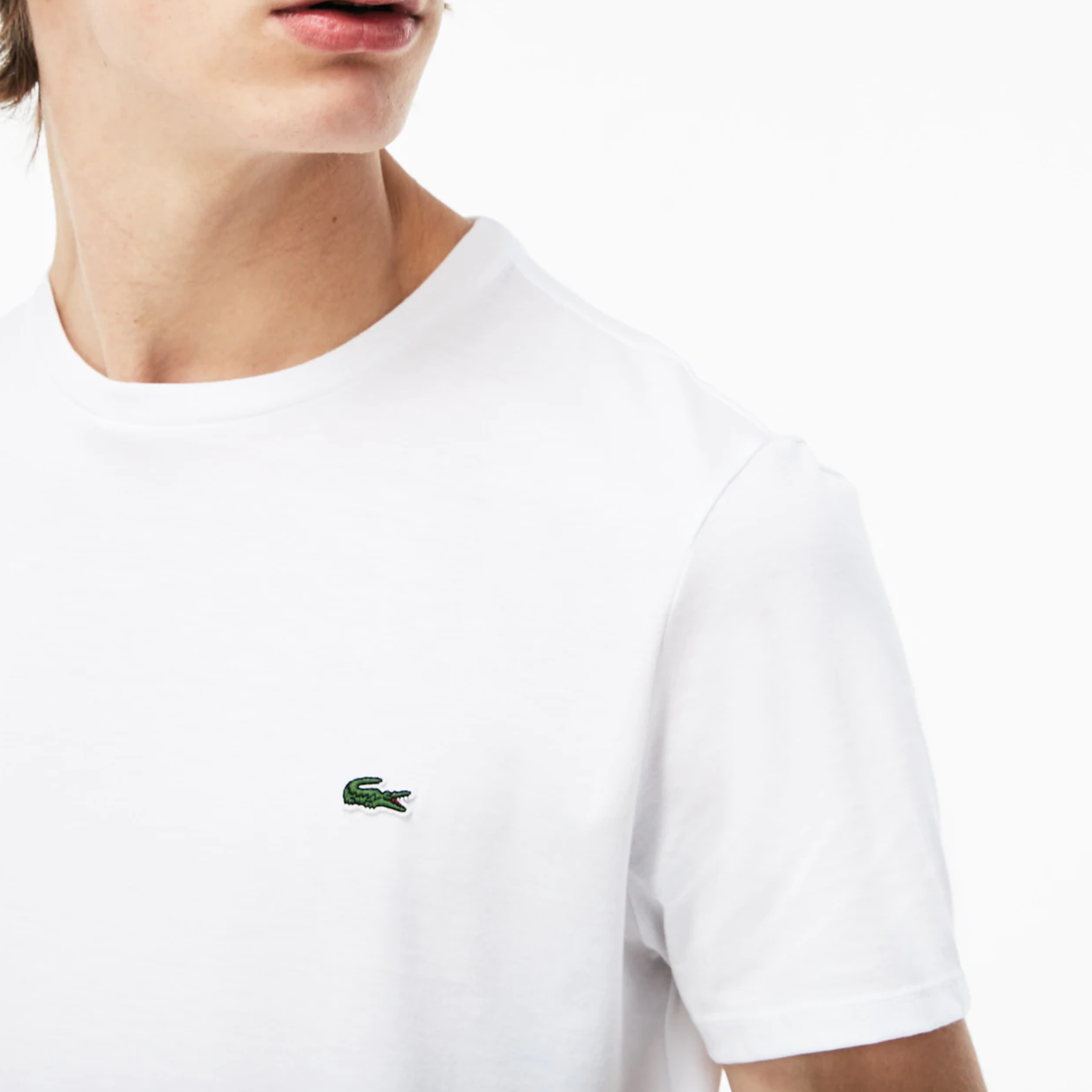 Camiseta Lacoste Masculina Jersey - Branca